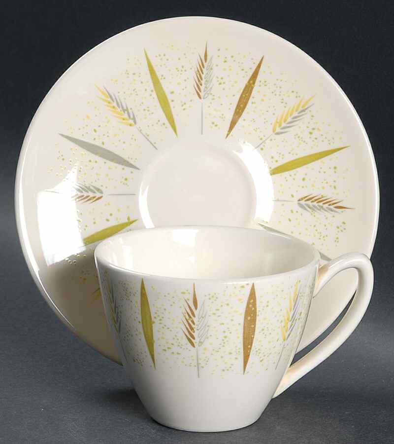 Festival Flat Cup & Saucer Set by Edwin Knowles-1