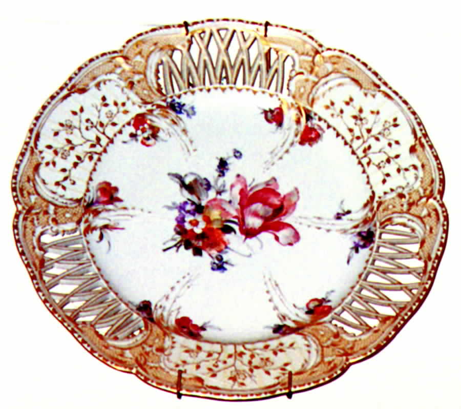 Relief Zierat (Pierced) Dinner Plate by KPM-1