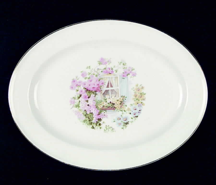 KNO360 11" Oval Serving Platter by Edwin Knowles-1