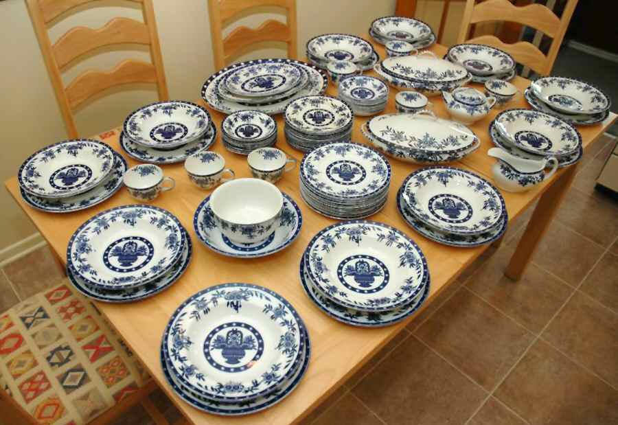 Brugge Large Rim Soup Bowl by James Kent (England)-1