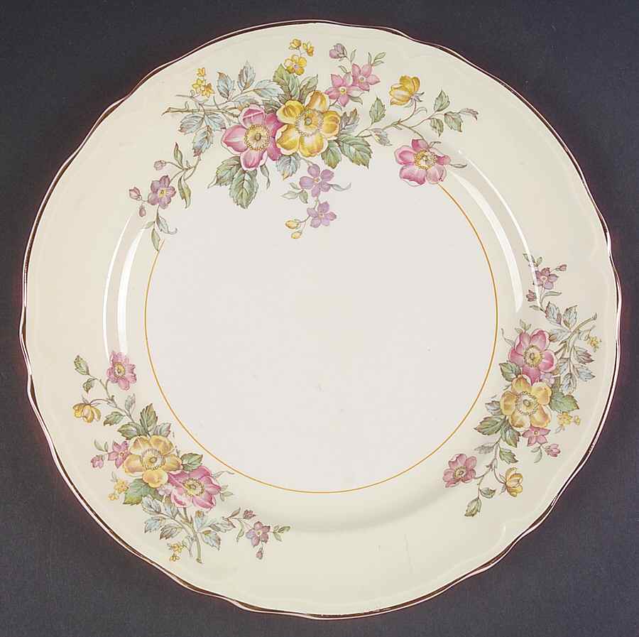 Bouquet Dinner Plate by Edwin Knowles-1