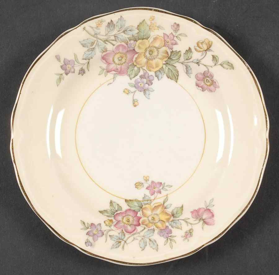 Bouquet Bread & Butter Plate by Edwin Knowles-1