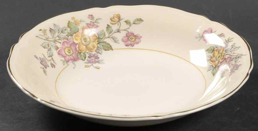 Bouquet Coupe Soup Bowl by Edwin Knowles-1