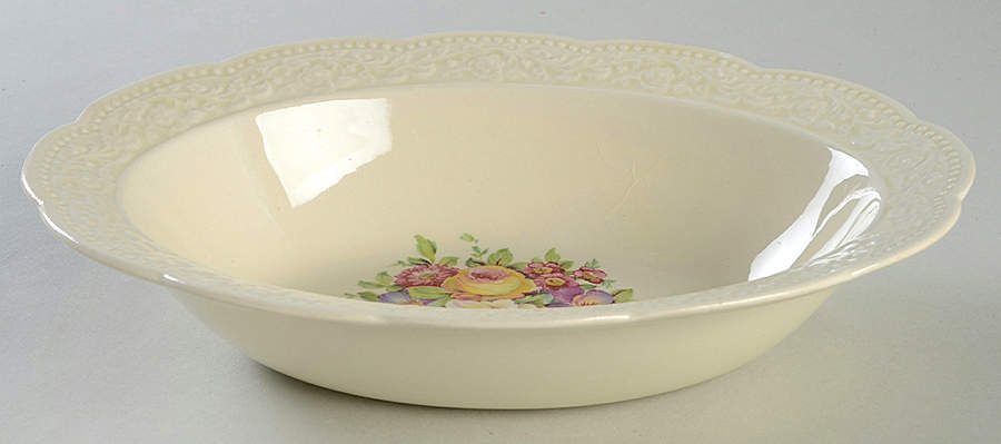 KNO375 9" Oval Vegetable Bowl by Edwin Knowles-1