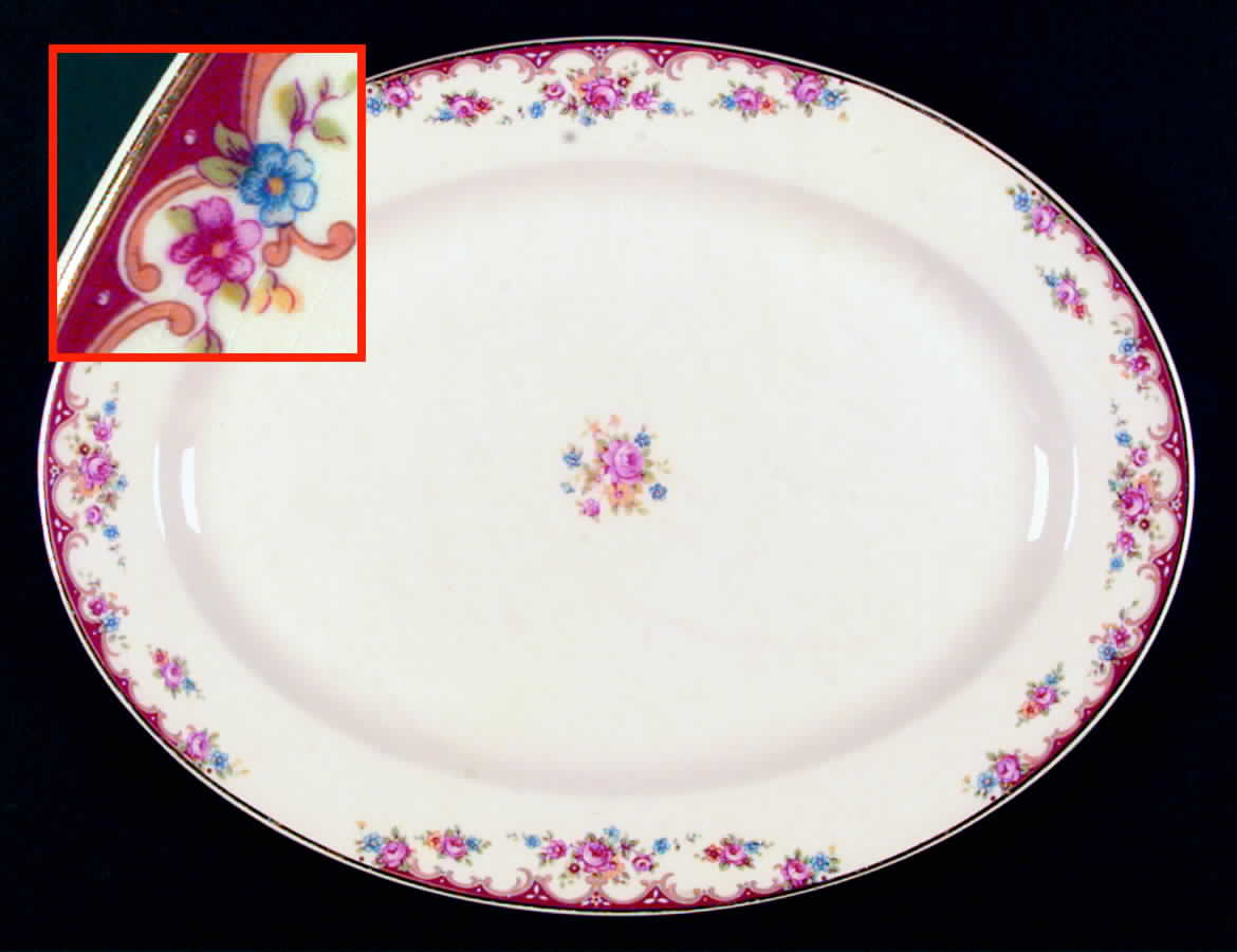 KNO382 13" Oval Serving Platter by Edwin Knowles-1