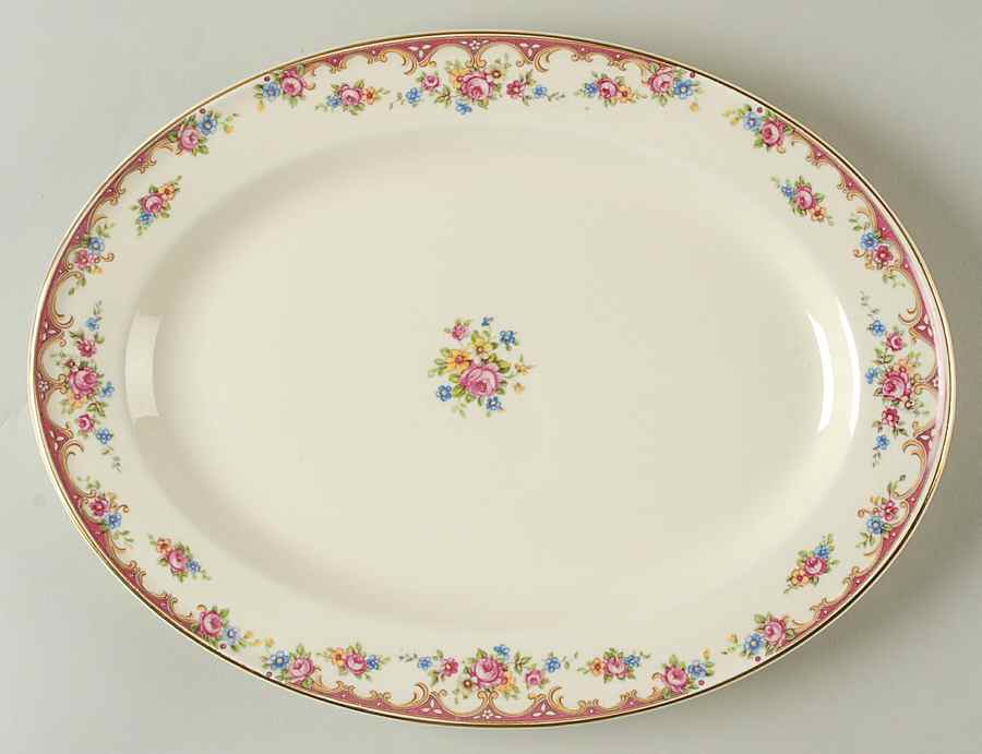 KNO382 11" Oval Serving Platter by Edwin Knowles-1