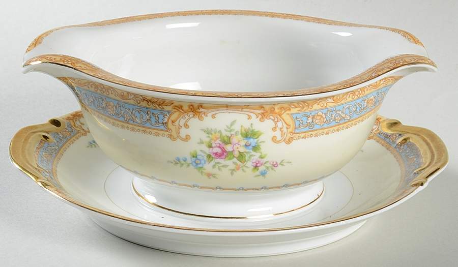 KON66 Gravy Boat with Attached Underplate by Kongo-1