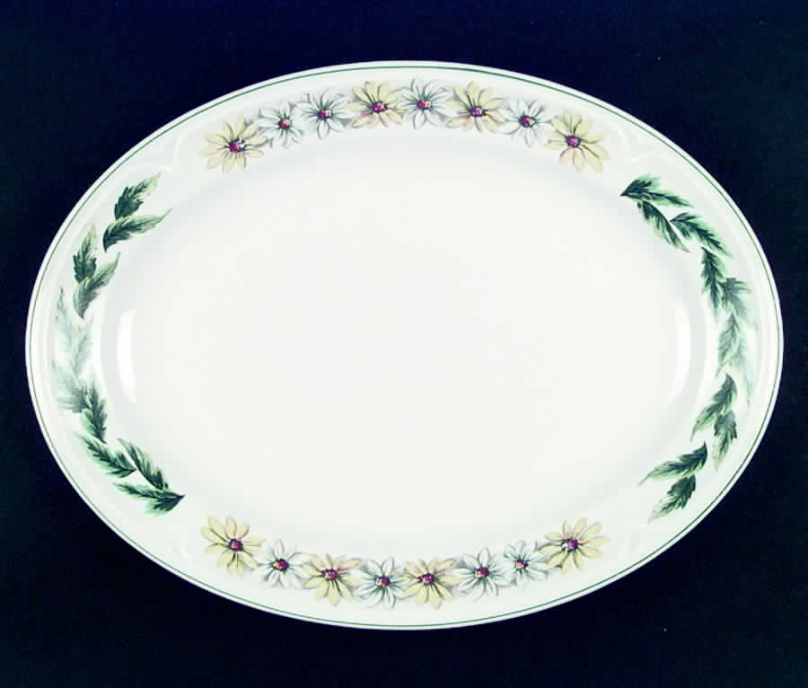 KNO386 11" Oval Serving Platter by Edwin Knowles-1
