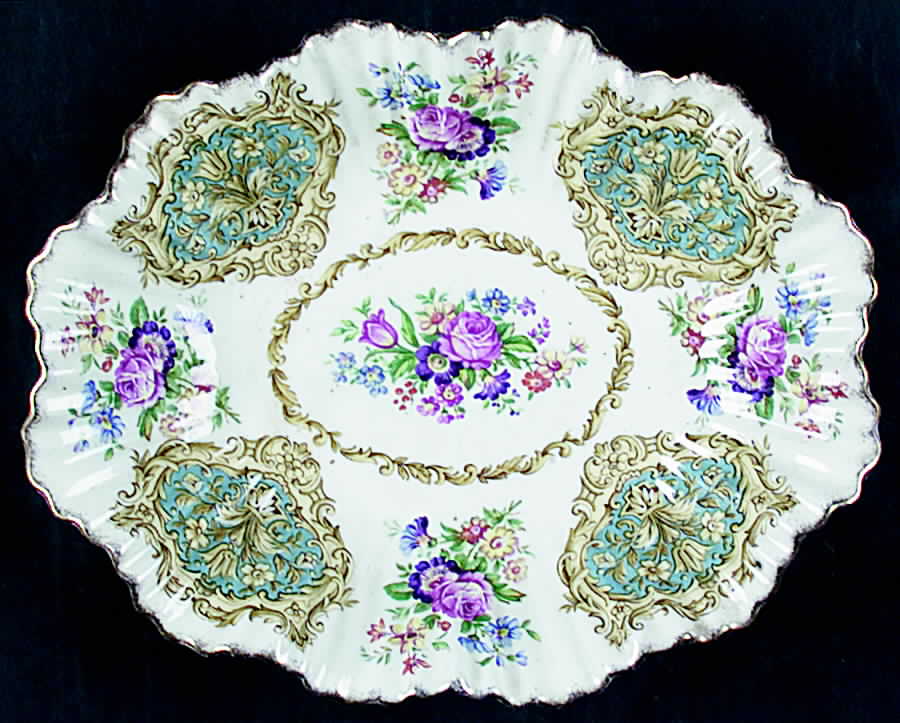 Empress 9" Oval Shell Tray by James Kent (England)-1