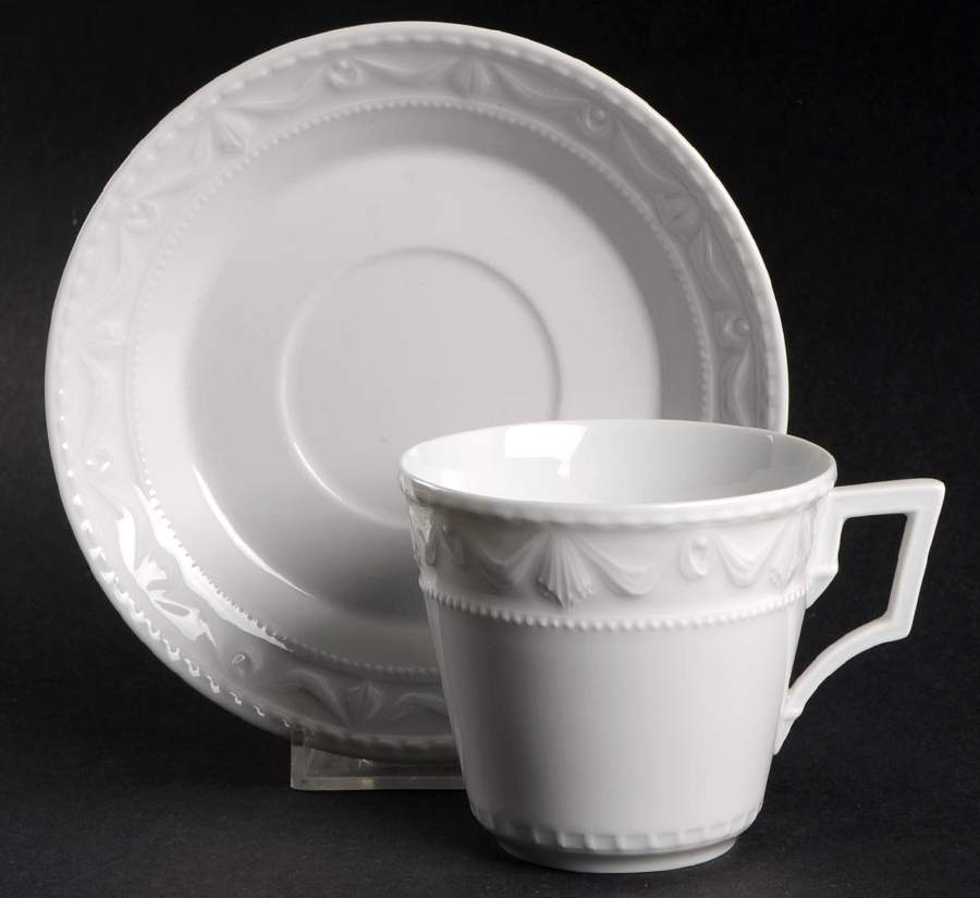Kurland Flat Cup & Saucer Set by KPM-1