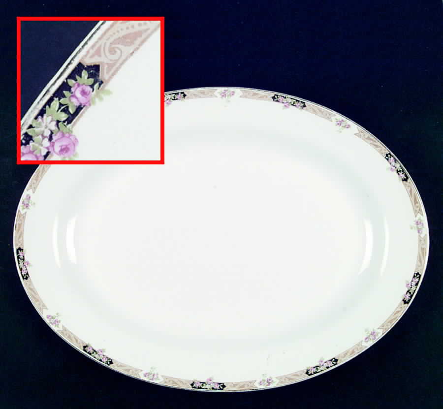 KTK20 14" Oval Serving Platter by Knowles, Taylor & Knowles-1