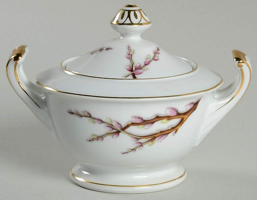 KUT61 Sugar Bowl & Lid by Kutani-1