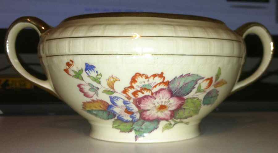 KNO445 Sugar Bowl No Lid by Edwin Knowles-1