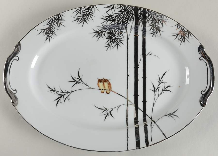 KUT63 14" Oval Serving Platter by Kutani-1