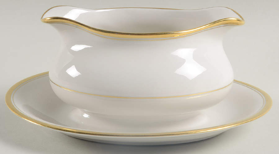 KIR7 Gravy Boat with Attached Underplate by Kirk-1