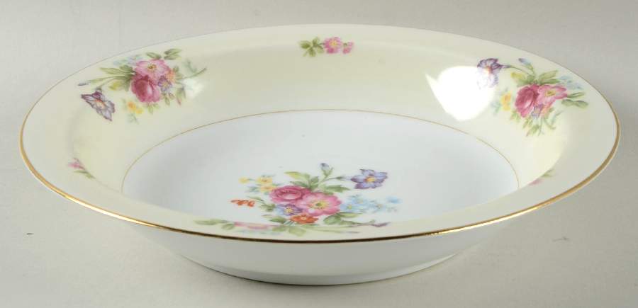 Dresrose Rim Soup Bowl by Kyoto-1