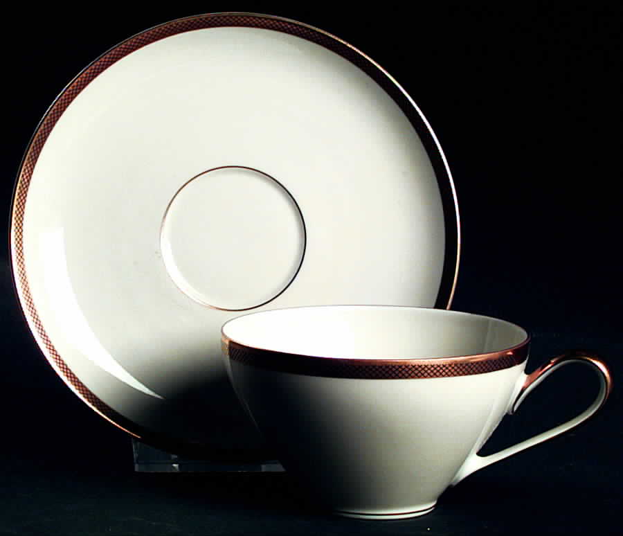 416 Flat Cup & Saucer Set by KPM-1