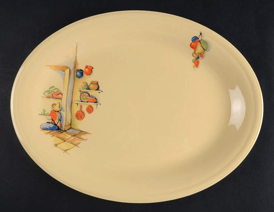 Tia Juana 13" Oval Serving Platter by Edwin Knowles-1