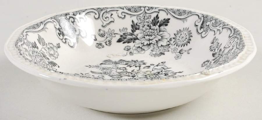 Balmoral Gray Black Fruit/Dessert (Sauce) Bowl by Kensington Staffords-1