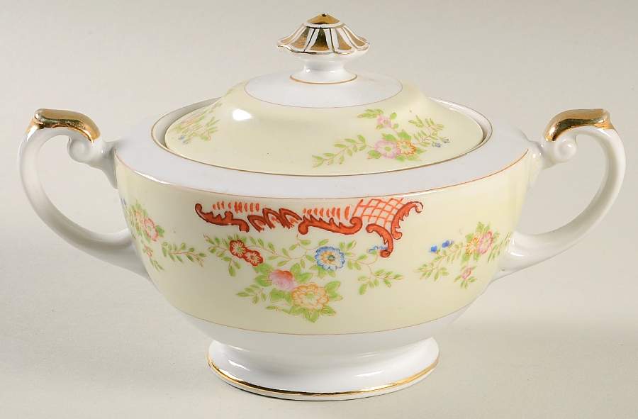 KRE4 Sugar Bowl & Lid by Krescent (Japan)-1
