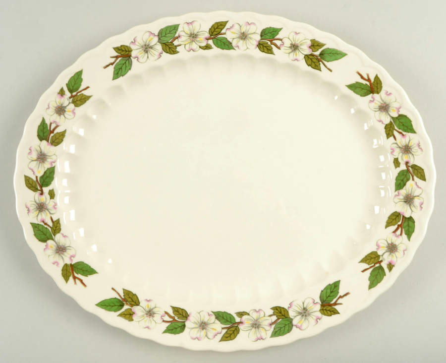 Hermitage 13" Oval Serving Platter by Edwin Knowles-1