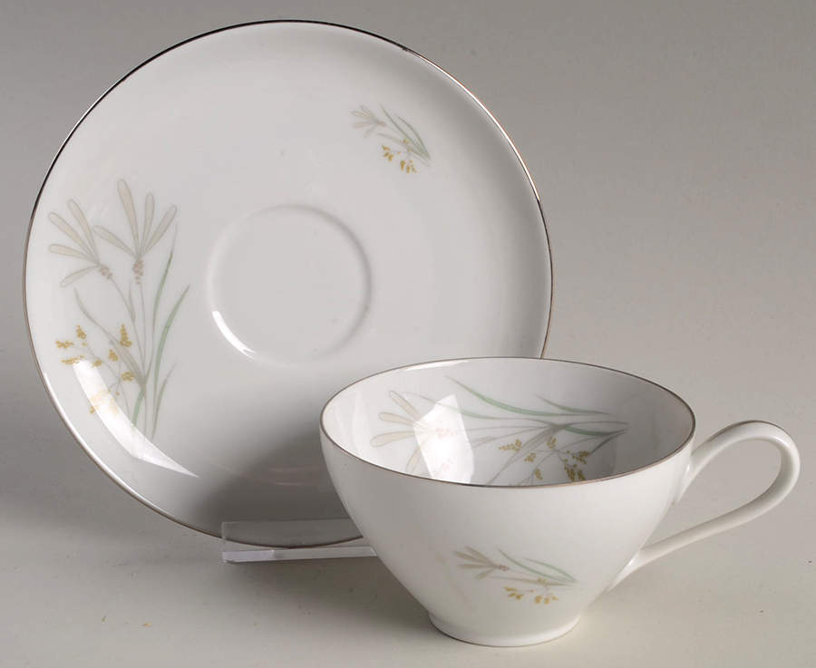 606p Footed Cup & Saucer Set by KPM-1