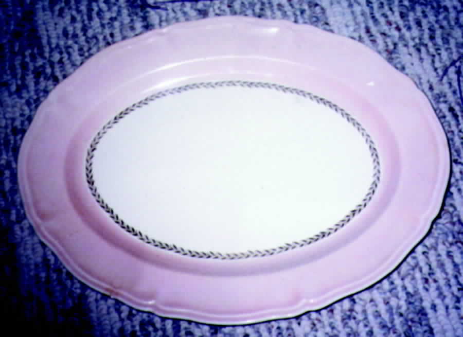 KNO461 14" Oval Serving Platter by Edwin Knowles-1