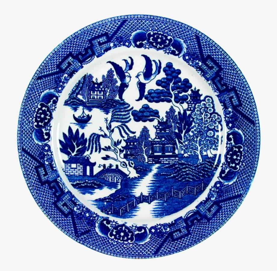 Blue Willow Dinner Plate by Kakusa-1
