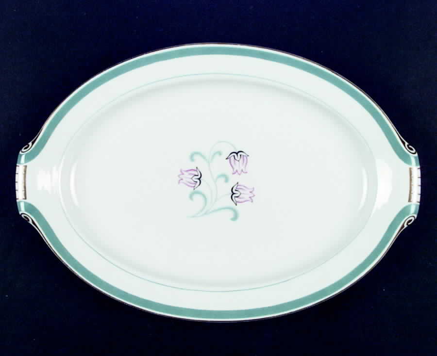 Serenade 12" Oval Serving Platter by Kingsley (Japan)-1
