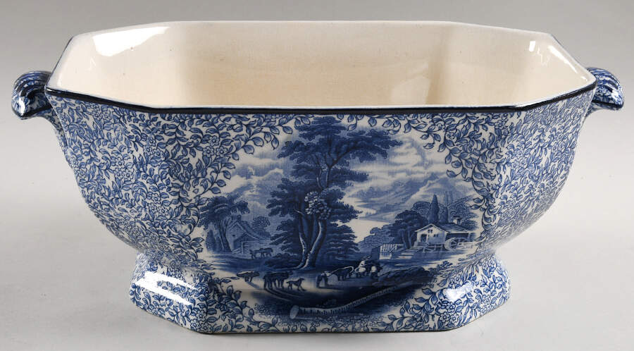 Ye Olde Rectangular Tureen No Lid by James Kent (England)-1