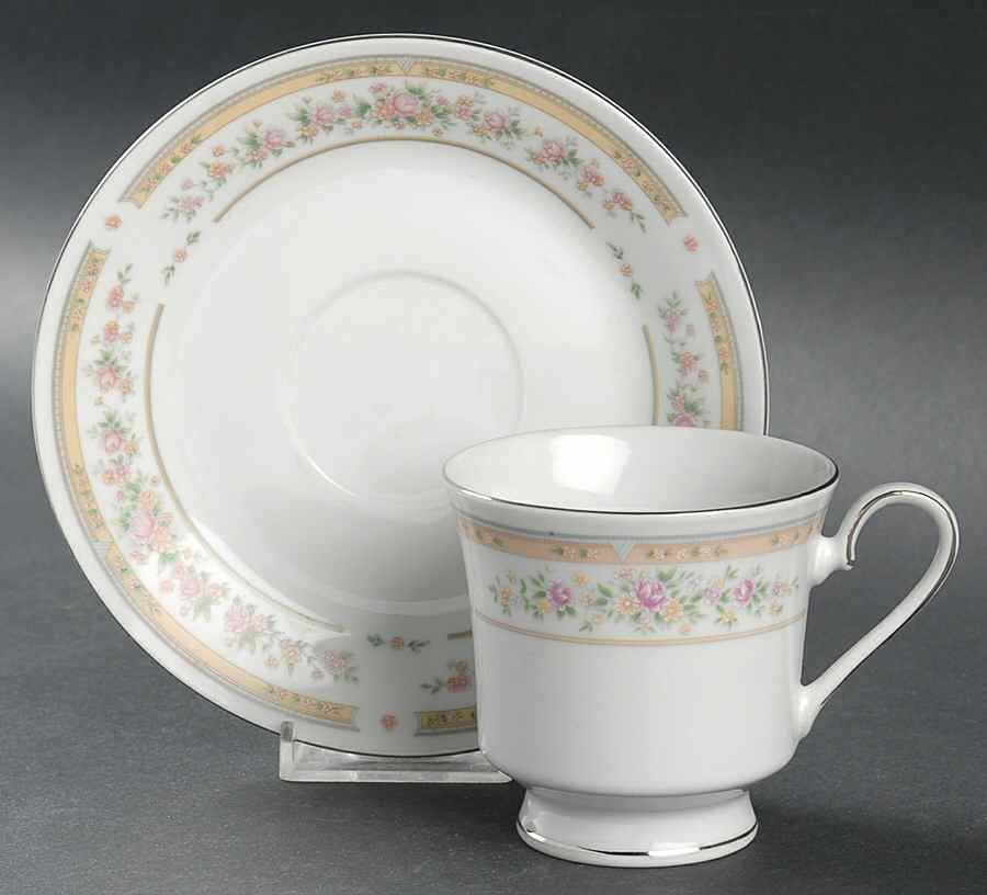 KSA2 Footed Cup & Saucer Set by Kentfield & Sawyer-1