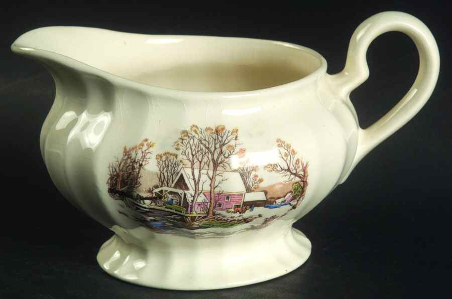 Winter Scenes Creamer by Edwin Knowles-1