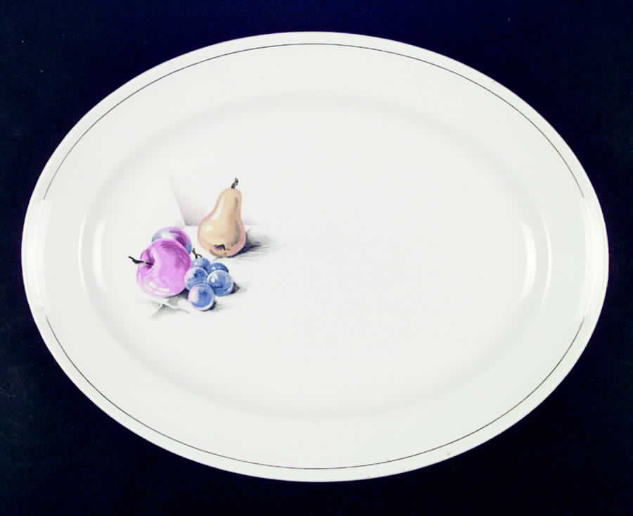 KNO472 15" Oval Serving Platter by Edwin Knowles-1