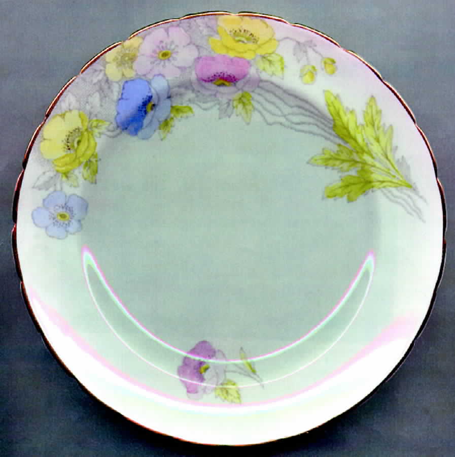 KNT14 Salad Plate by James Kent (England)-1