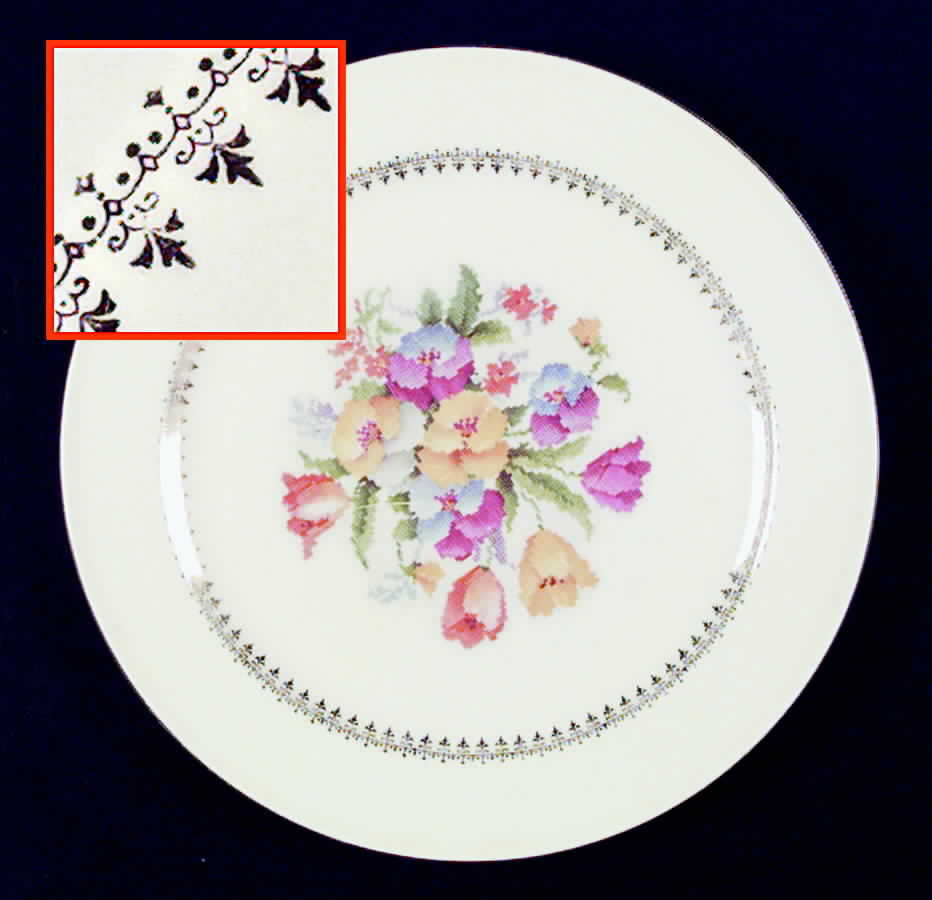 KNO393 Dinner Plate by Edwin Knowles-1