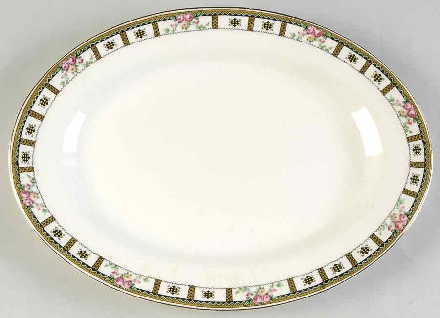 KNO481 11" Oval Serving Platter by Edwin Knowles-1