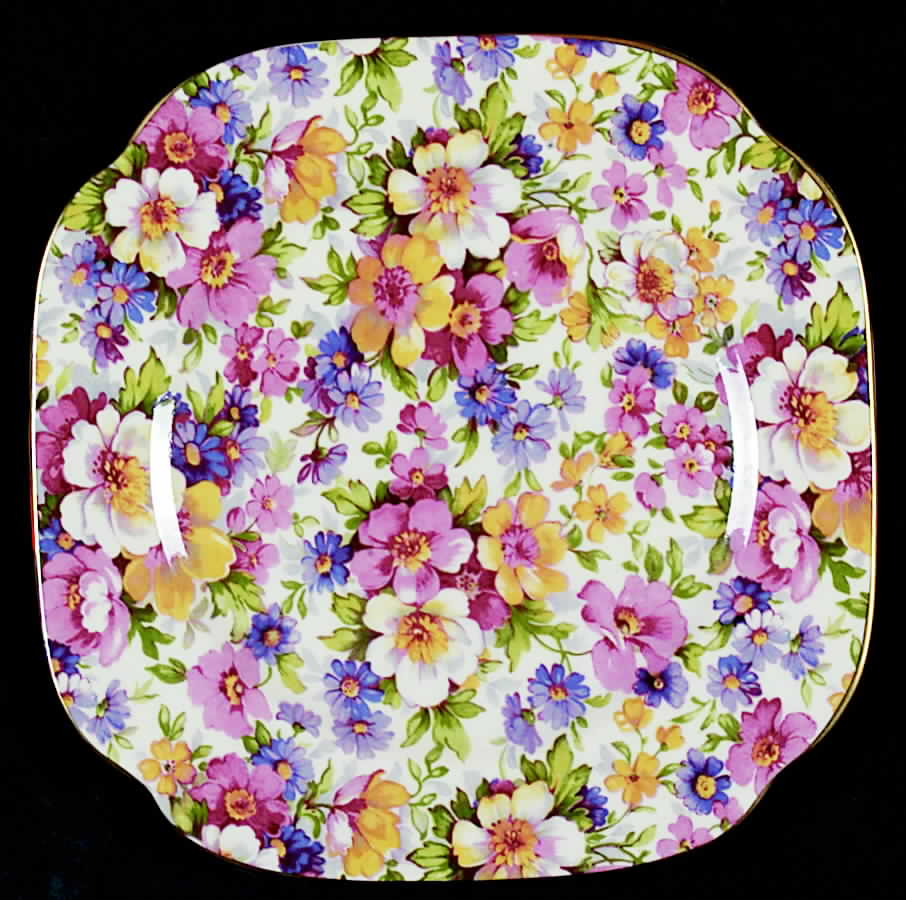 Dubarry (Majestic Shape, New, Globe Stamp) Square Bread & Butter Plate by James Kent (England)-1