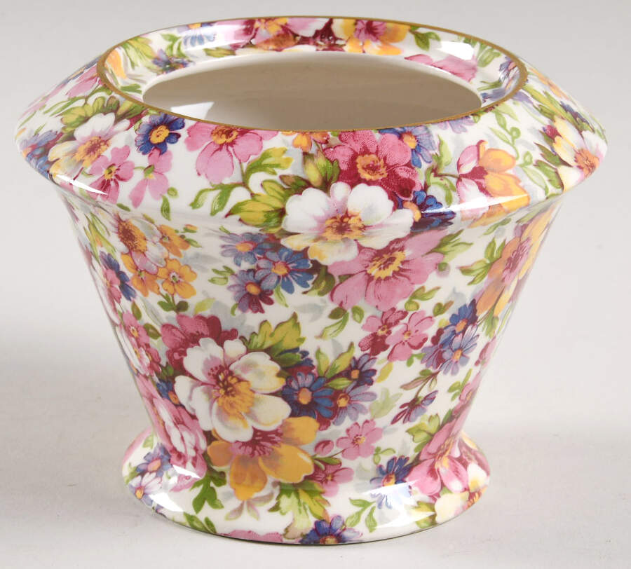 Dubarry (Granville, New, Globe Backstamp) Diamond Round Sugar Bowl No Lid by James Kent (England)-1