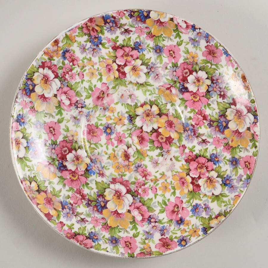 Dubarry (Granville, New, Globe Backstamp) Saucer for Breakfast Cup by James Kent (England)-1