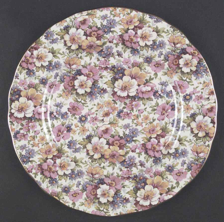 Dubarry (Granville, New, Globe Backstamp) Dinner Plate by James Kent (England)-1