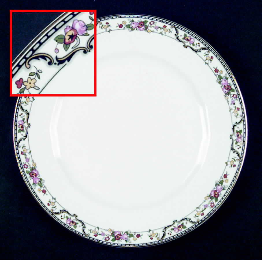 KNO485 Luncheon Plate by Edwin Knowles-1