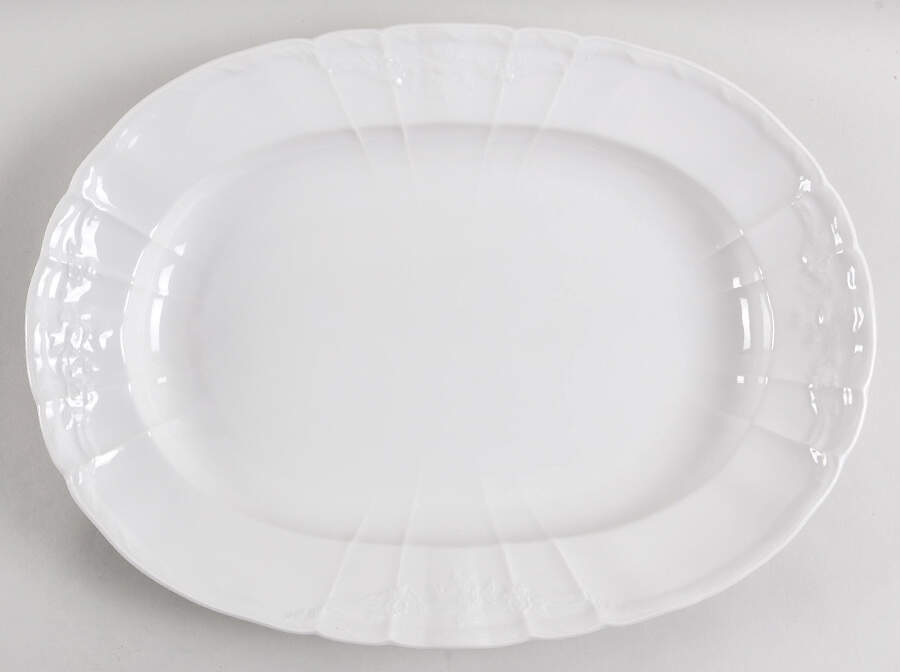 Rocaille 15" Oval Serving Platter by KPM-1