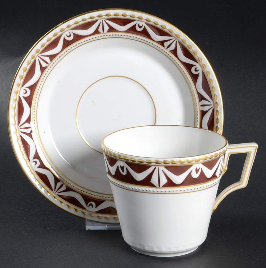 Decor 32 (Kurland) Flat Cup & Saucer Set by KPM-1