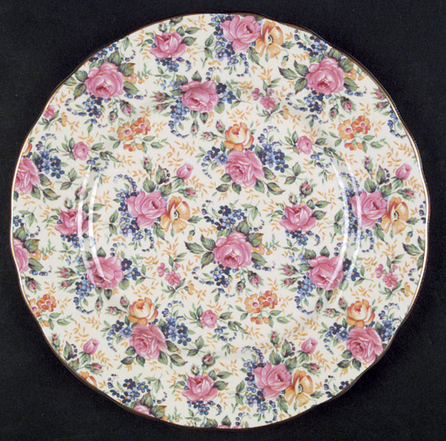 Rosalynde(Granville, New, Globestp) Dinner Plate by James Kent (England)-1