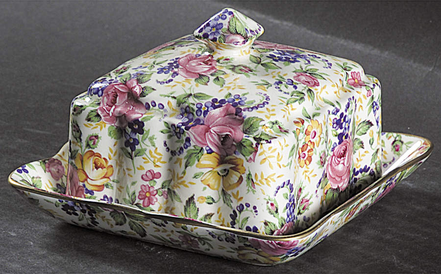 Rosalynde(Granville, New, Globestp) Square Covered Butter by James Kent (England)-1