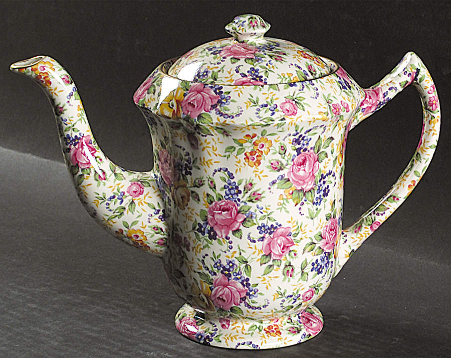 Rosalynde(Granville, New, Globestp) Granville Coffee Pot & Lid by James Kent (England)-1