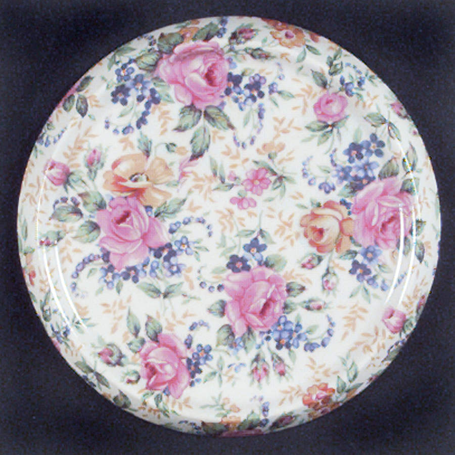 Rosalynde(Granville, New, Globestp) Diamond Round Tea Tile by James Kent (England)-1