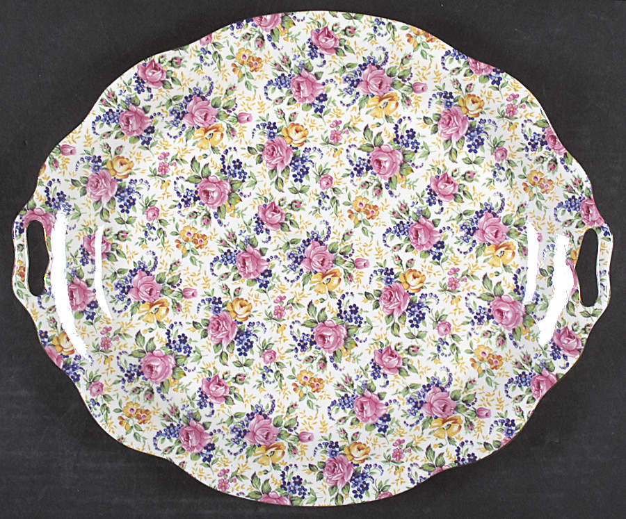Rosalynde(Granville, New, Globestp) Handled Serving Tray by James Kent (England)-1