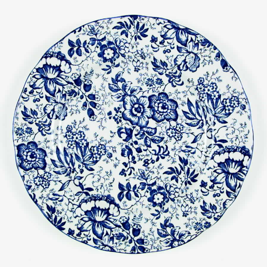 18th Century Chintz(New, Granville Shape) Dinner Plate by James Kent (England)-1