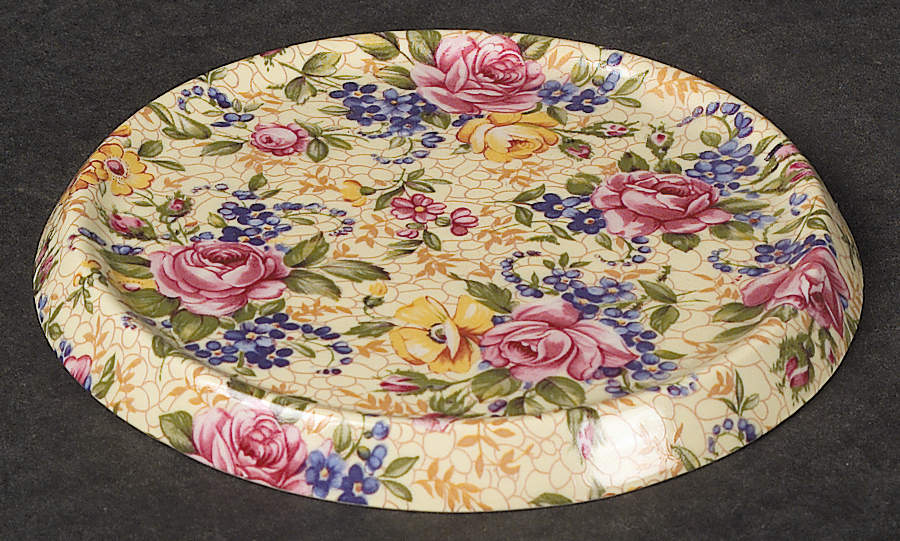 Ruth Kent (New, Granville Shape) Diamond Round Tea Tile by James Kent (England)-1